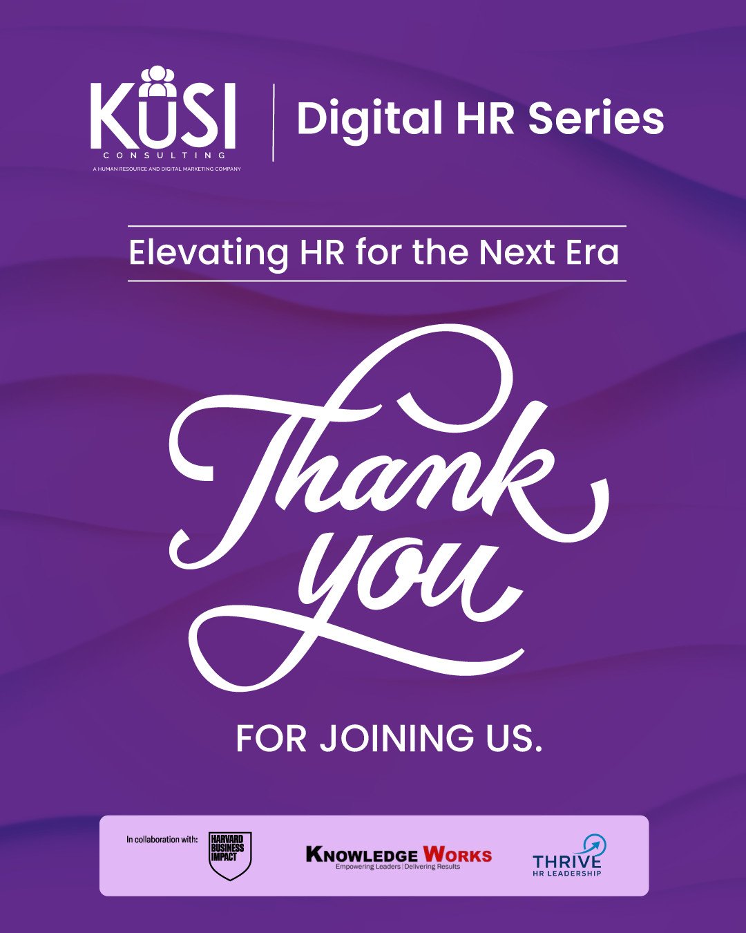 KUSI Consulting Digital HR Learning Session